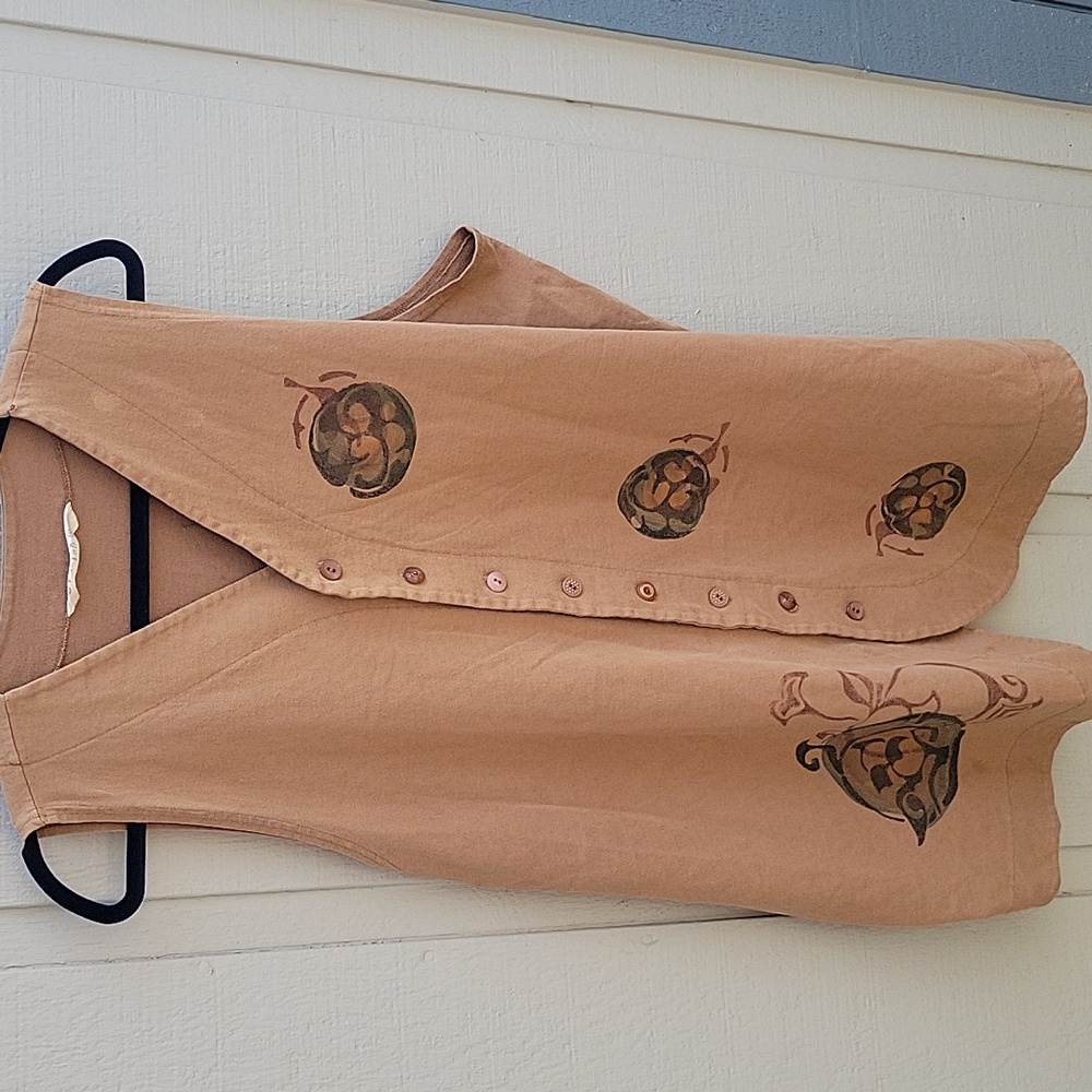 Vintage Blue fish sleeveless top